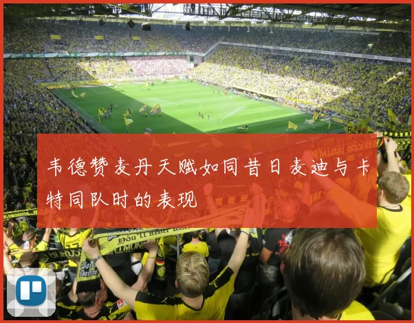 韦德赞麦丹天赋如同昔日麦迪与卡特同队时的表现